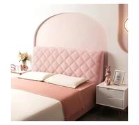 L6NqIAG Velvet Quilted Headboard Cover All-inclusive Super Soft Thicken Short Plush Quilting Bed Head Cover Head Board Cover(Pink,W160 x H70cm)