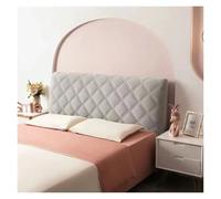 L6NqIAG Velvet Quilted Headboard Cover All-inclusive Super Soft Thicken Short Plush Quilting Bed Head Cover Head Board Cover(Light Grey,W190 x H70cm)