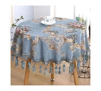 L6NqIAG Vintage Lace Tablecloth Round & Rectangular Tablecloth with Tassels, Coffee Table and Bedside Cover Cloth(Color5,90x90cm rectangle)