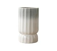 L6x2N9b5 Flower Pots Gradient Gray White Floor Ceiling Large High-end Ceramic Flower Pot Green Plant Indoor Decoration(Medium)