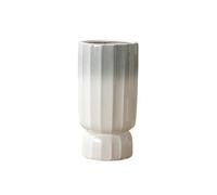 L6x2N9b5 Flower Pots Gradient Gray White Floor Ceiling Large High-end Ceramic Flower Pot Green Plant Indoor Decoration(Small)