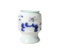 L6x2N9b5 Flower Pots High Temperature Ceramic Flowerpot Jingdezhen Footed Blue a0nd White Porcelain Hand-painted Plant Pot