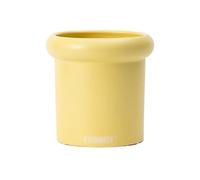 L6x2N9b5 Flower Pots Plant Pots Simple Ceramic Thickened Bottle Mouth Bottom with Drainage HolesFlower Small Models Solid Color Succulent Plants Potted Green Planters(Yellow,Medium)