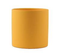L6x2N9b5 Flower Pots Plant PotsSimple Colorful CeramicFlower Pots Succulent Garden DecorationPlanters Solid Color Home DecorDecorative(Yellow,18x18x18cm)