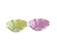L6x2N9b5 Fruit Plates Fruit Plate Decorative Household Dishwashing Basin Snack Candy 2pcs Green and Purple