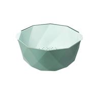 L6x2N9b5 Fruit Plates Fruit Plate with Strainer Double Decorative Household Dishwasher Snack Candy(Green,Large)
