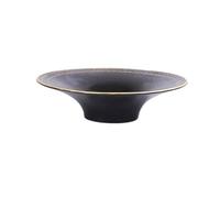 L6x2N9b5 Plant Saucer Round with Gold Edged Ceramic Deep Tray Chinese Style Flower Arranging Saucer for Indoor Outdoor