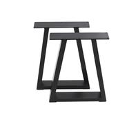 (L70*W7*H90) 2pcs Industrial Steel Table Legs Box Square Coffee Desk