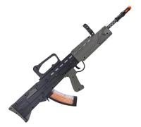 L85A1 Tactical Automatic Toy Rifle - Multicolored LED Light-Up Barrel & Body - Realistic Combat Sounds with Replaceable Magazine - 18-Inch Battery Operated Toy Gun for Kids
