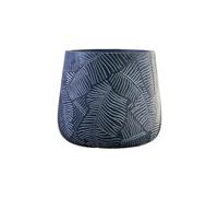 L8p2B5s7 Garden Pots Magnesium Mud Extra Large Diameter 35cm Larger Circular Flower Pot Indoor Living Room Balcony Floor Small Tree(Blue)