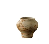 L8p2B5s7 Garden Pots Small Ceramic Flower Pot: Vintage-Style, Rustic Vase-Creative Decorative Item