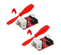 L9110 Fan Module Fire Extinguishing Robot Microcontroller Development Board for Arduino DIY,Sensor Module 2PCS(A)