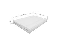 Cabin filter Particulate Filter LA 1198 KNECHT for MERCEDES-BENZ V-CLASS EQV