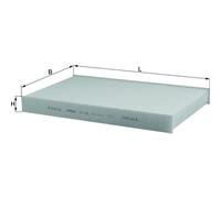 MAHLE LA 138 Interior Cabin Air Filter - Pollen Filter - Car