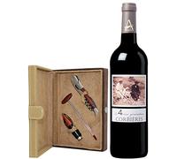 La 4ème Génération Corbières - France 1 x 75cl, with a Premium Faux Suede Wine Accessories Gift Box