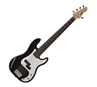 LA 5 String Bass Guitar by Gear4music Black