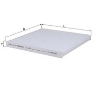 LA 635 FILTER, CABIN AIR KNECHT