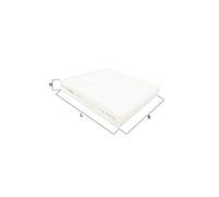 Mahle Original Cabin (Pollen) Filter – Lancia Ypsilon 312 9 2011 – 0000052126547 – New