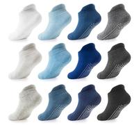LA Active Grip Ankle Socks - Cozy Warm Socks - Baby Toddler Infant Newborn Kids Boys Girls Non Slip/Anti Skid