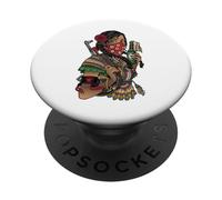 La Adelita Mexicans Revolution Soldier patriots Chicana PopSockets Adhesive PopGrip