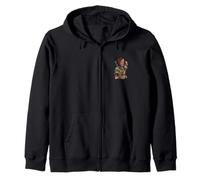 La Adelita Mexicans Revolution Soldier patriots Chicana Zip Hoodie