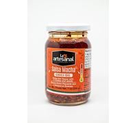 La Artesanal Extra Hot Salsa Macha 200g - Mexican Chilli Oil with Árbol, Puya, Serrano & Chipotle Chillies - Extra Hot Salsa Macha with Nuts & Seeds for Tacos, Eggs & Cooking