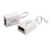 LA BAIESO 2Pcs DSL Filter Splitter for Phone Line Male to 2 Female RJ11 6P4C/6P2C Telephone Modem Converter Adapter