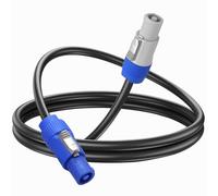 LA BAIESO AC PowerCon Input to Output 16AWG Power Cable 15A 3-Pin Extension for Audio Video Equipment