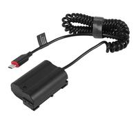 LA BAIESO Dummy Battery DC Power Adapter for - 8.4V 2A Output, Type-C | ABS body ensures durability and heat resistance during long shoots, ideal for studio and outside use for travel.