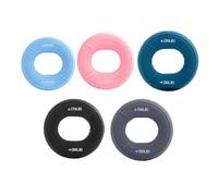 LA BAIESO Grip Strength Trainer Ring Set for Hand and Finger Training Pro | Includes a 5-piece silicone set with varying resistance; portable and easy to carry for home training.