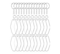 LA BAIESO Keychain Easy-To-Use Blank Surfaces For Protective Film Removal | Pre-cut blanks feature a removable protective film, making prep quick before painting or engraving.