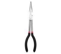 LA BAIESO Needle-Nose Pliers Long Reach 11 Inch Professional Jaw Design | Tool steel body quenched at high temp, jaws twice tempered, long handle and grainy anti-slip for small-space work.