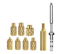 LA BAIESO Soldering Tip Adapter Heat Insert Nut for TS100/101 Pine64 Pinecil Series Soldering Iron M2-M8 Hot Melt Inserting Kit