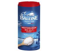 La Baleine French Coarse Sea Salt, 1 x 500g Salt Shaker Drum, for Cooking and Seasoning, table top salt shaker