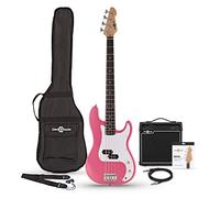 LA Bass Guitar Pink, 15W Bass Amp Pack