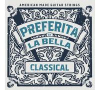 La Bella 1P Preferita Clear Nylon Trebles & Tarnish-Resistant Basses Classical Guitar Strings