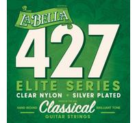 La Bella 427 Clear Nylon/Silver Plated, Classical Guitar strings, Medium Tension