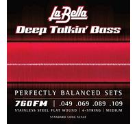 La Bella 760FM Flat Wound Bass Strings Set 49/109