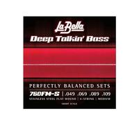 La Bella 760FM-S Stainless Steel Flat Wound Medium Short Scale Bass Guitar String