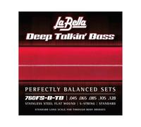 La Bella 760FS-B-TB Deep Talkin' Bass Flats - Standard 45-105, 5-String, Thru-Body