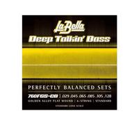 La Bella 760FGS-CB DT Bass Gold Flats