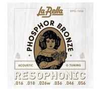 La Bella Resophonic Guitar Phos/Bronze G-Tuning