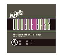 La Bella Strings "Double Bass - 7710N-BB - For Ampeg® Baby Bass - Black Nylon Tape Wound" Strings for Double Bass - Black Nylon Tape Wound - Full Set