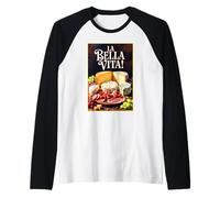 La Bella Vita Cheese Platter Raglan Baseball Tee