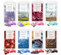 LA BELLEFÉE Scented Wax Melts for Home, Natural Soy Wax Cubes，8 Seasonal Scents Including Cherry, Respberry & Cinnamon, Espresso, Lavender, Linen, Blush Peony, Winds In Summer, Sea Breeze