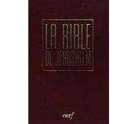LA BIBLE DE JERUSALEM - VOYAGE - BORDEAUX SOUS ETUI: Edition PVC bordeaux
