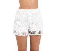 La Blanca Women's Beach Short Swimsuit Swim Trunks, Ivory//Waverly Covers, X-Large