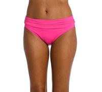 La Blanca Women's Island Goddess Banded Hipster Swimsuit Bottom Bikini, Pop Pink, 20