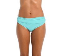 La Blanca Women's Island Goddess Banded Hipster Swimsuit Bottom, Ice Blue, 8