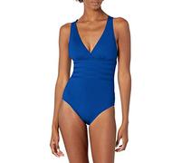 La Blanca Women's Island Goddess Multi Strap Cross Back One Piece Swimsuit - Blue - 10